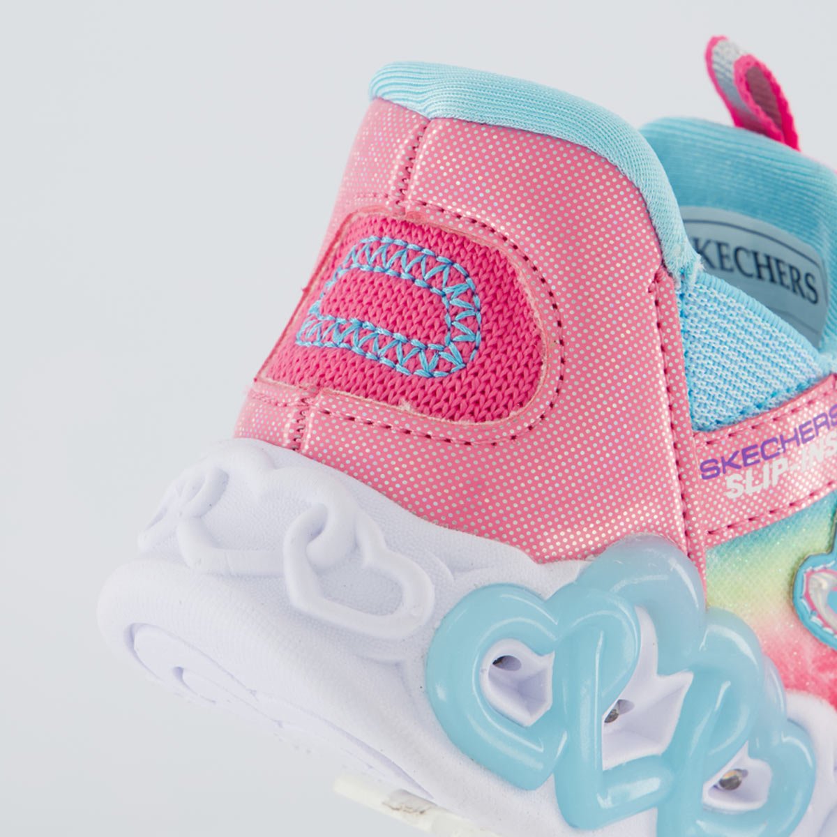 Tênis Skechers Infinite Hearts Light Infantil Rosa Rosa/Azul 6