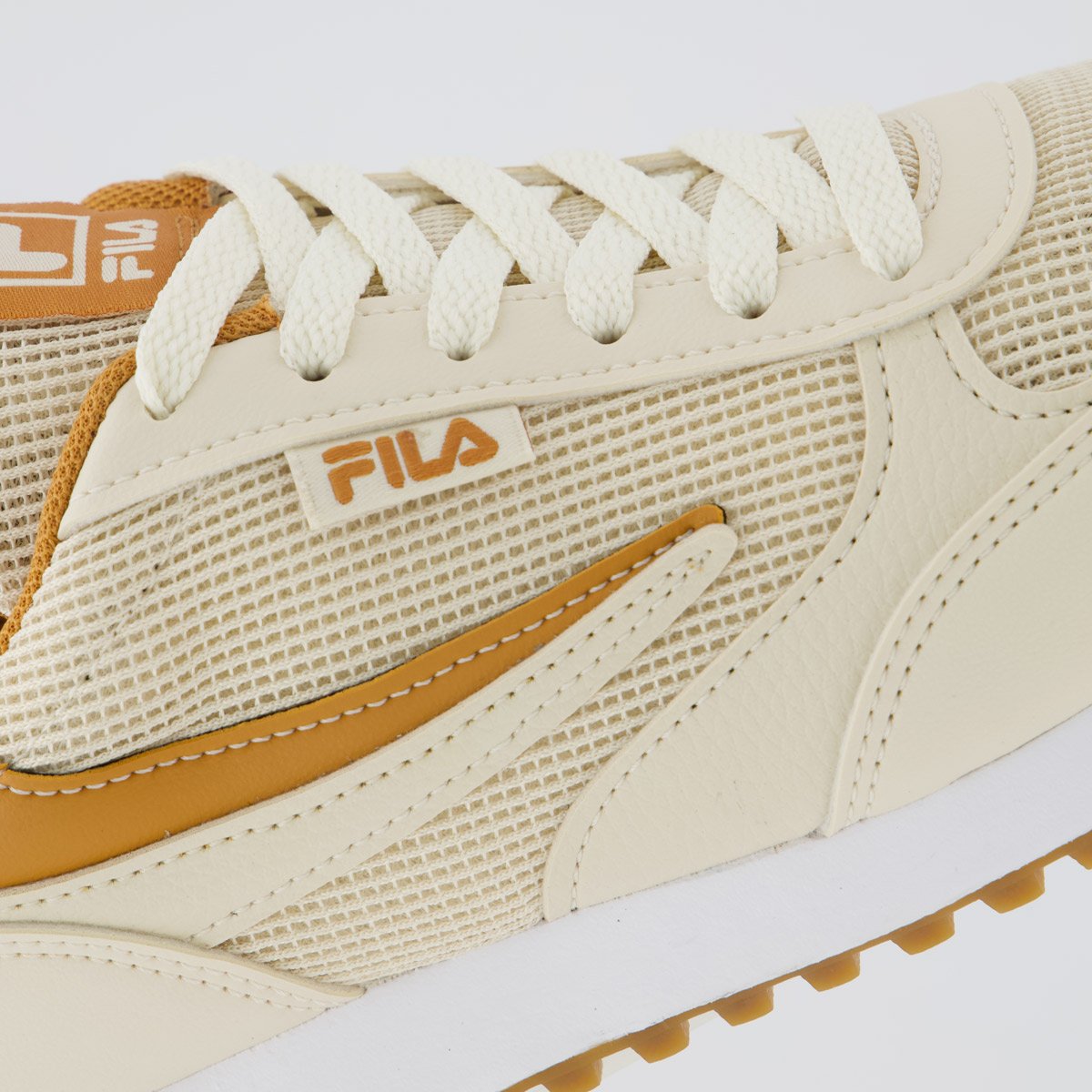 Tenis Fila Renno Classic Feminino Bege e Caramelo Bege 7