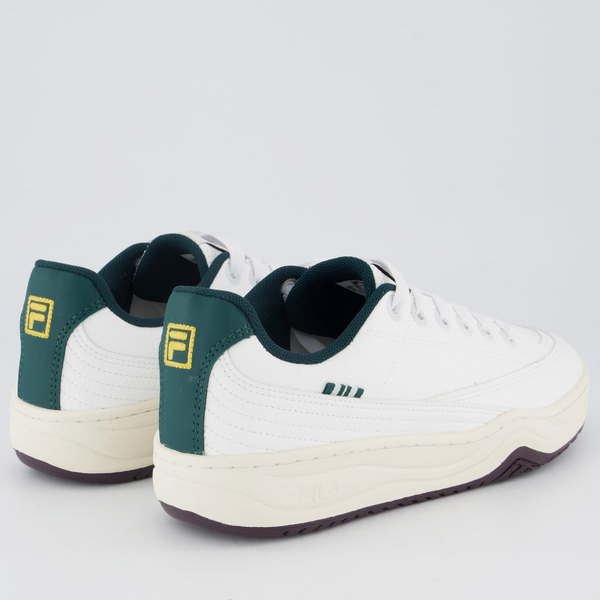 Tenis Fila Clubhouse 99 Branco e Verde Branco 3