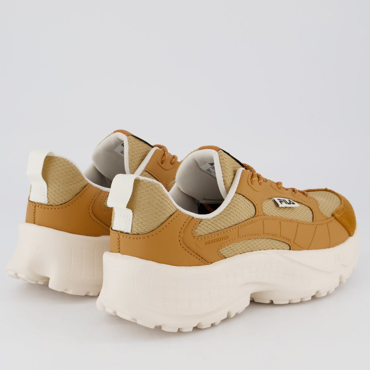 Tenis Fila Destroyer Feminino Marrom e Bege Marrom 3