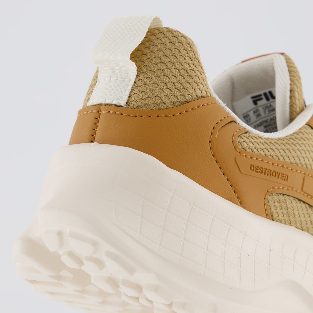 Tenis Fila Destroyer Feminino Marrom e Bege Marrom 6