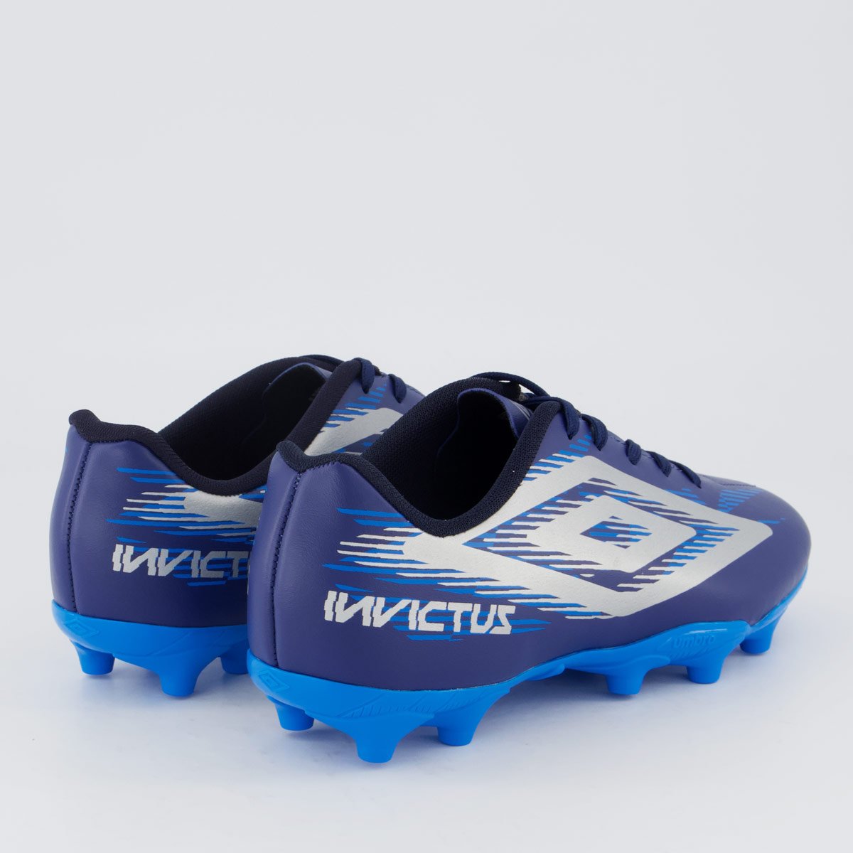 Chuteira Umbro Invictus Campo Juvenil Azul e Cinza Azul 3