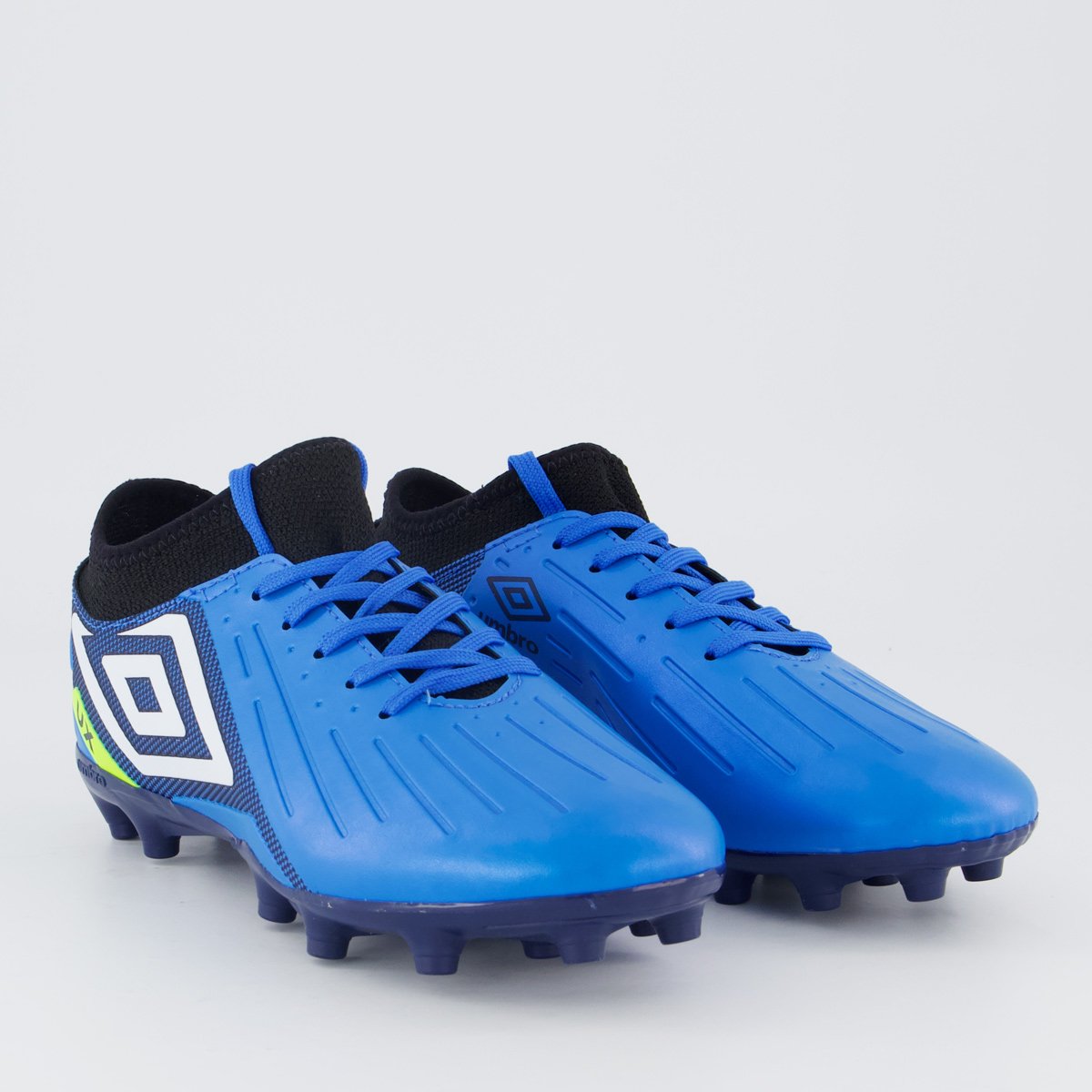 Chuteira Umbro Ux Campo Juvenil Azul e Branca Azul 2