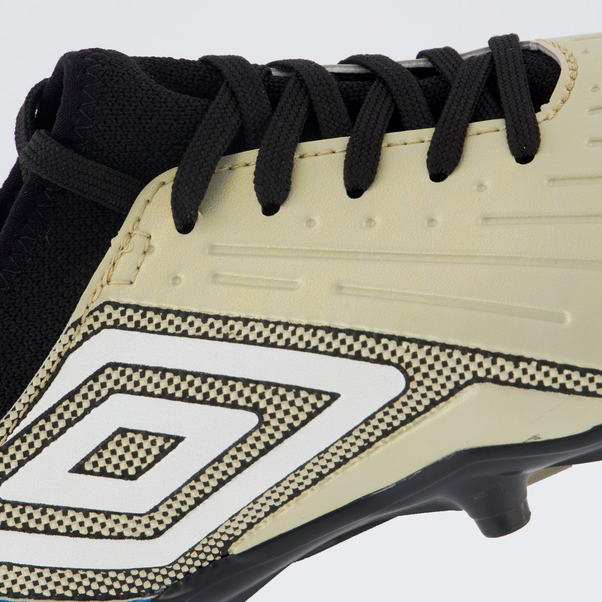 Chuteira Umbro Ux Campo Juvenil Dourada e Preta Bege 7