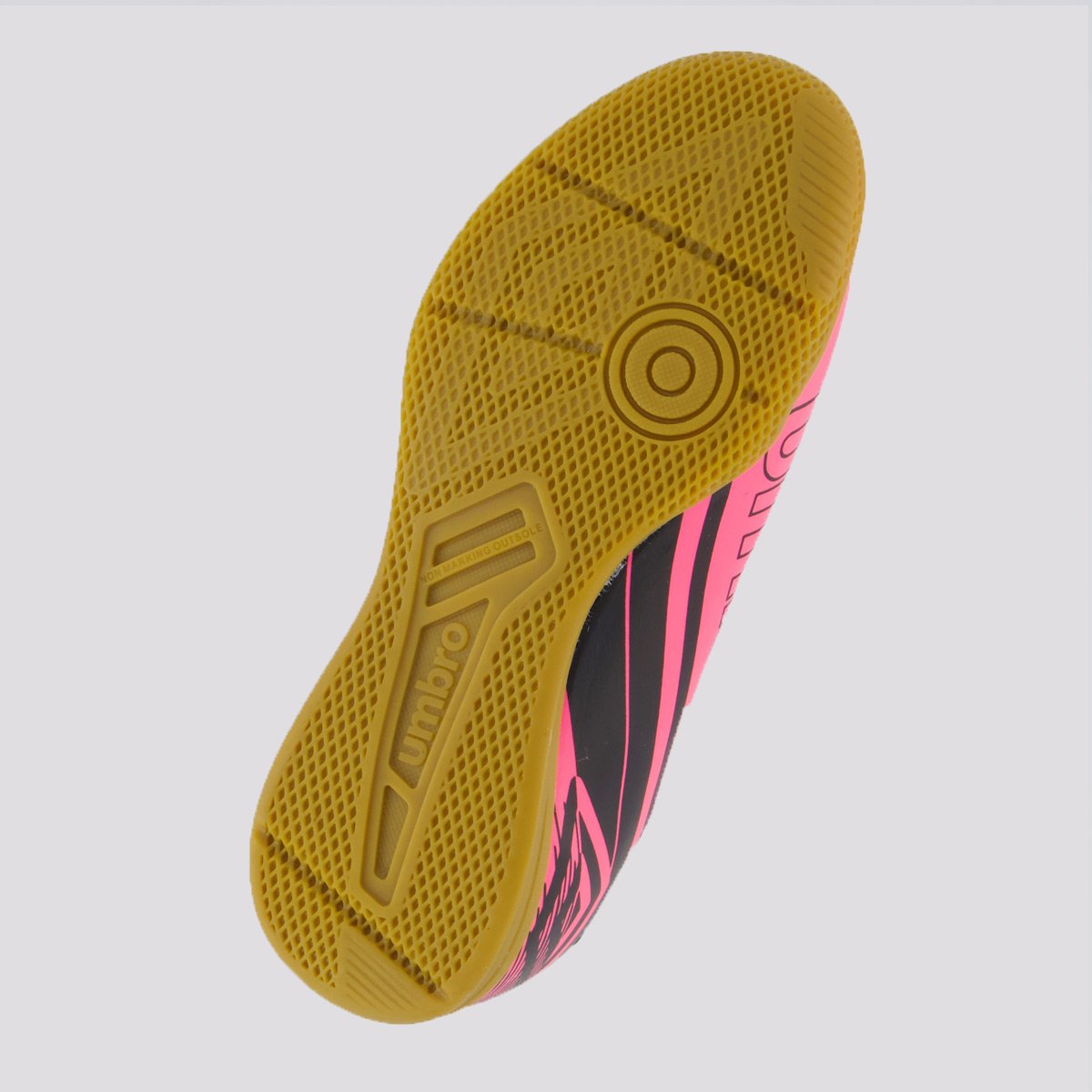 Chuteira Umbro Kick Futsal Juvenil Rosa e Preta Rosa 5
