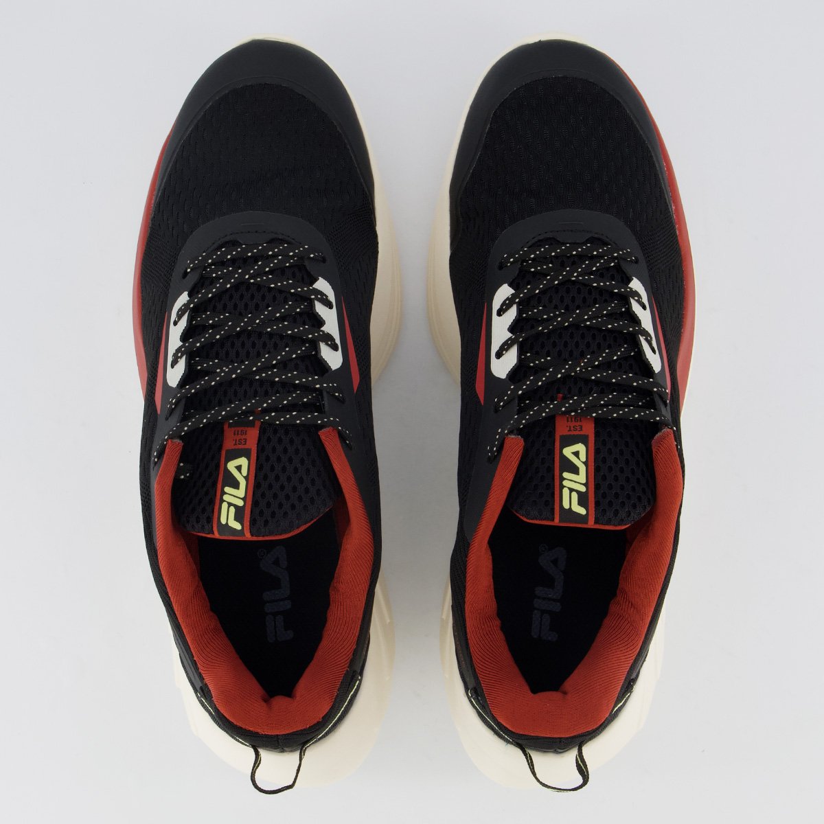 Tenis Fila Diffusion Preto e Bege Preto 4