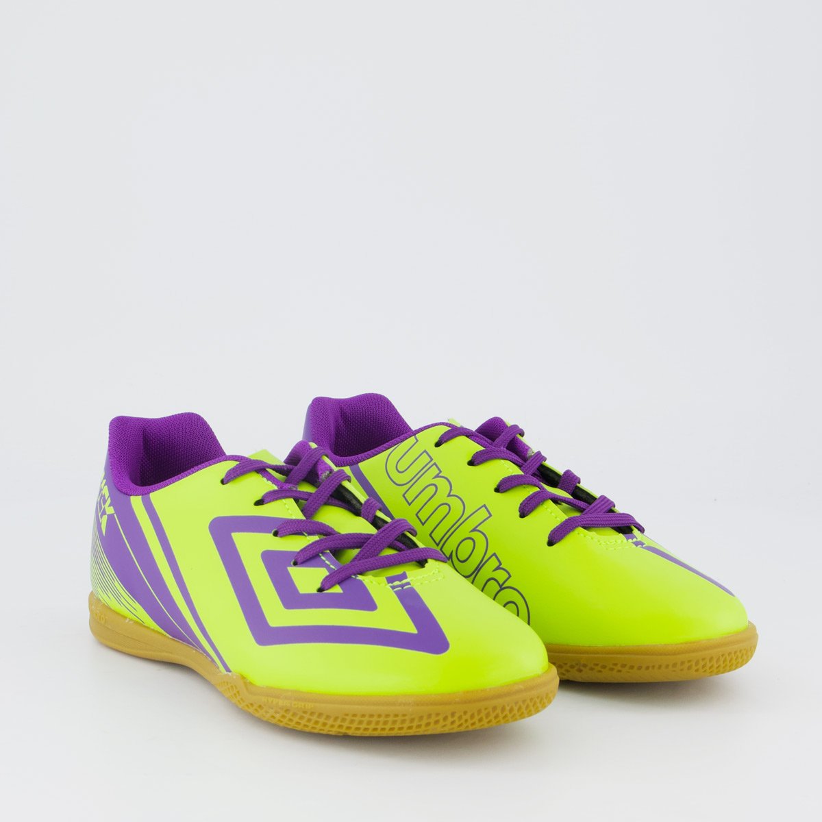 Chuteira Umbro Kick Futsal Juvenil Verde Verde/Roxo 2