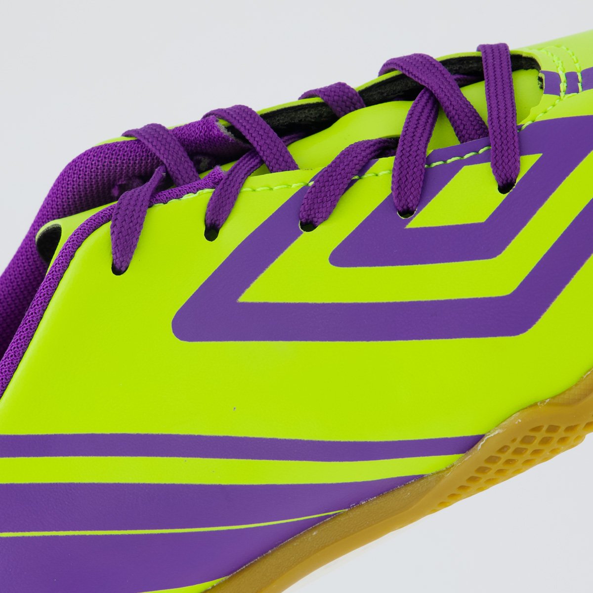 Chuteira Umbro Kick Futsal Juvenil Verde Verde/Roxo 7