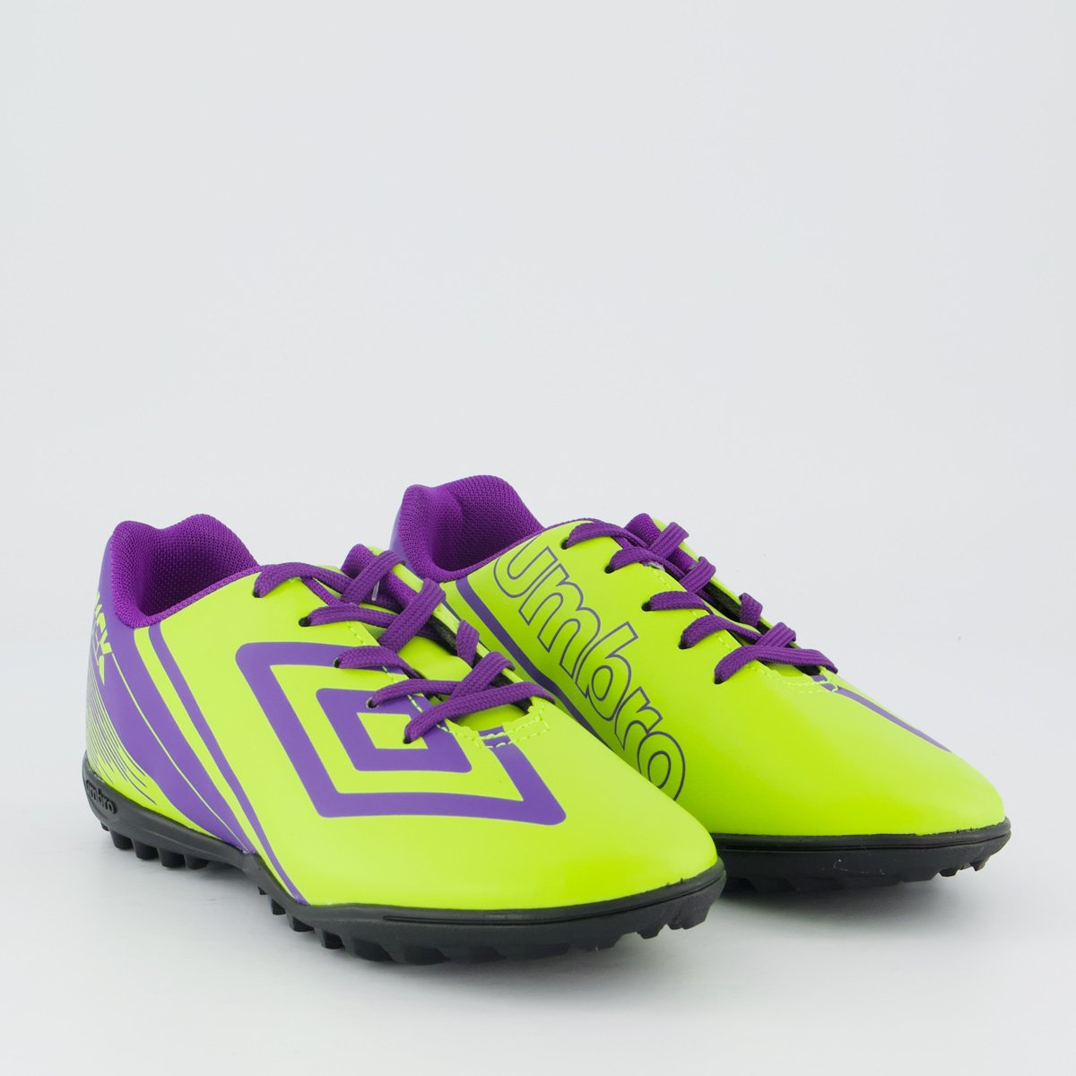 Chuteira Umbro Kick Society Juvenil Verde e Roxa Verde/Roxo 2