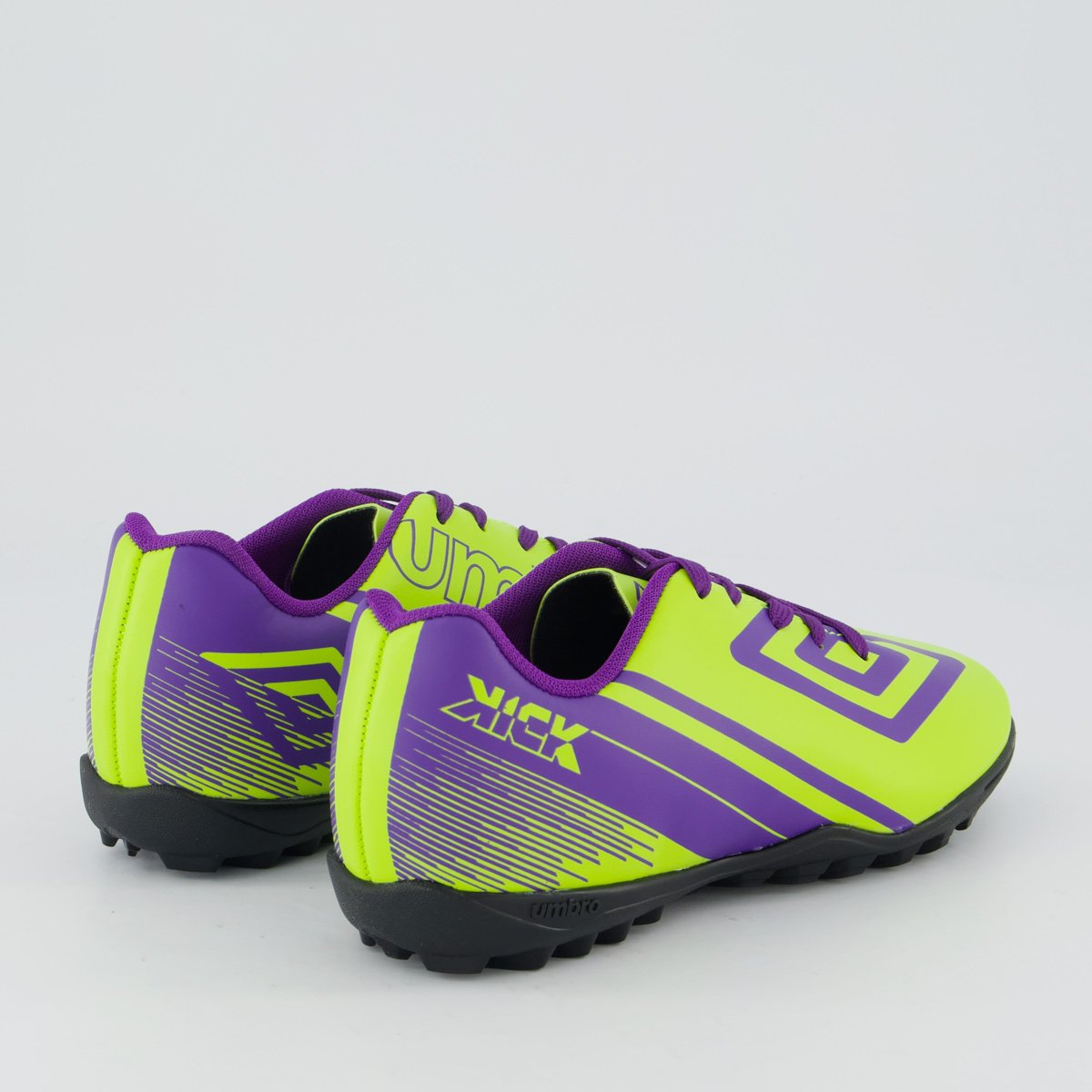 Chuteira Umbro Kick Society Juvenil Verde e Roxa Verde/Roxo 3