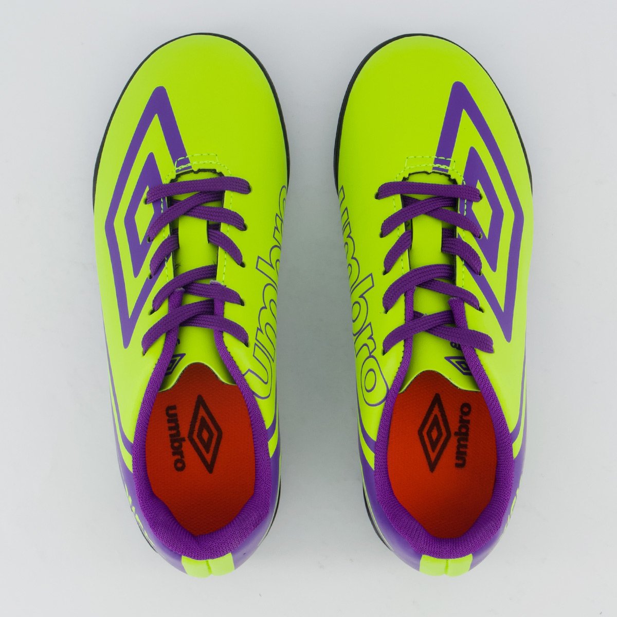 Chuteira Umbro Kick Society Juvenil Verde e Roxa Verde/Roxo 4