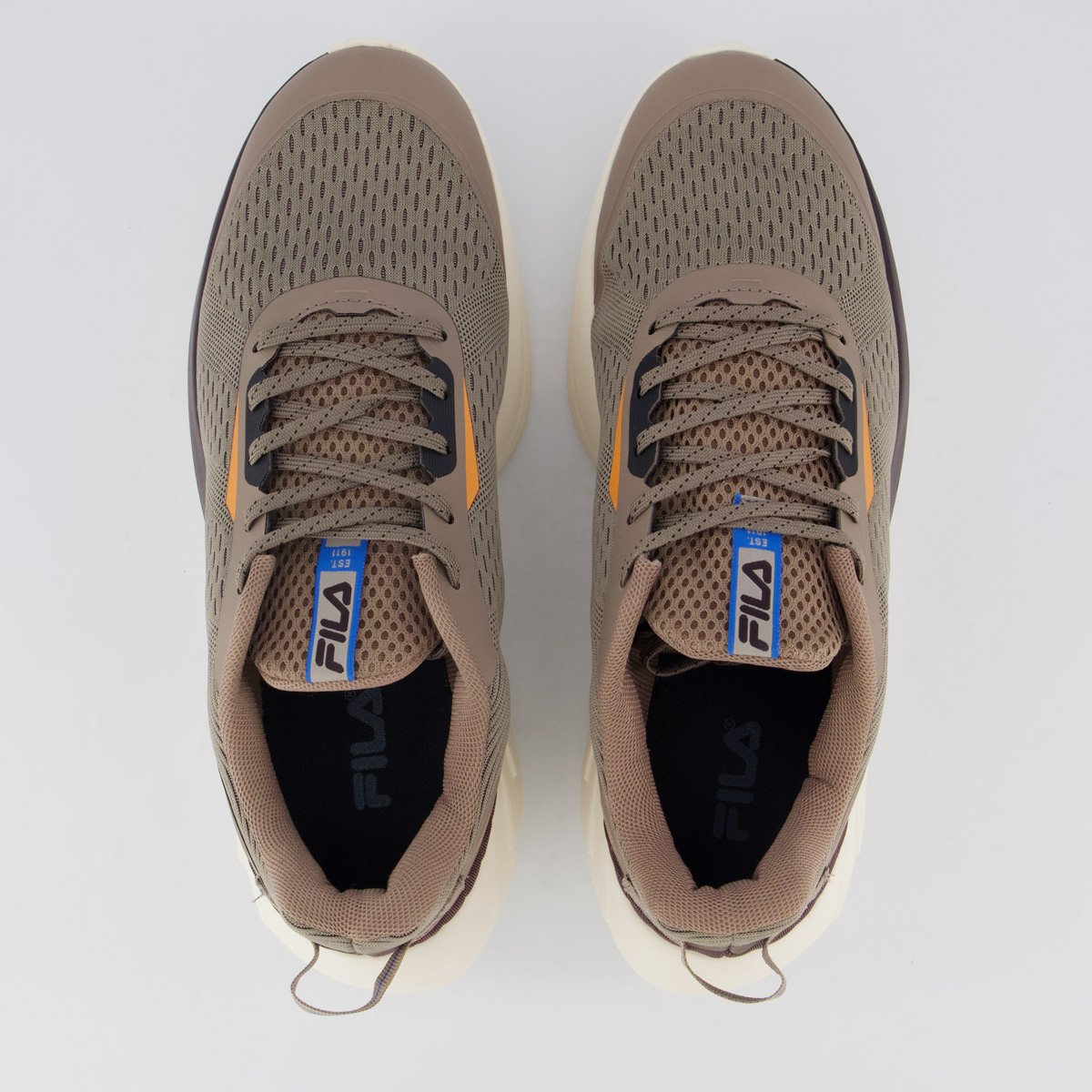 Tenis Fila Diffusion Marrom e Azul Marrom 4