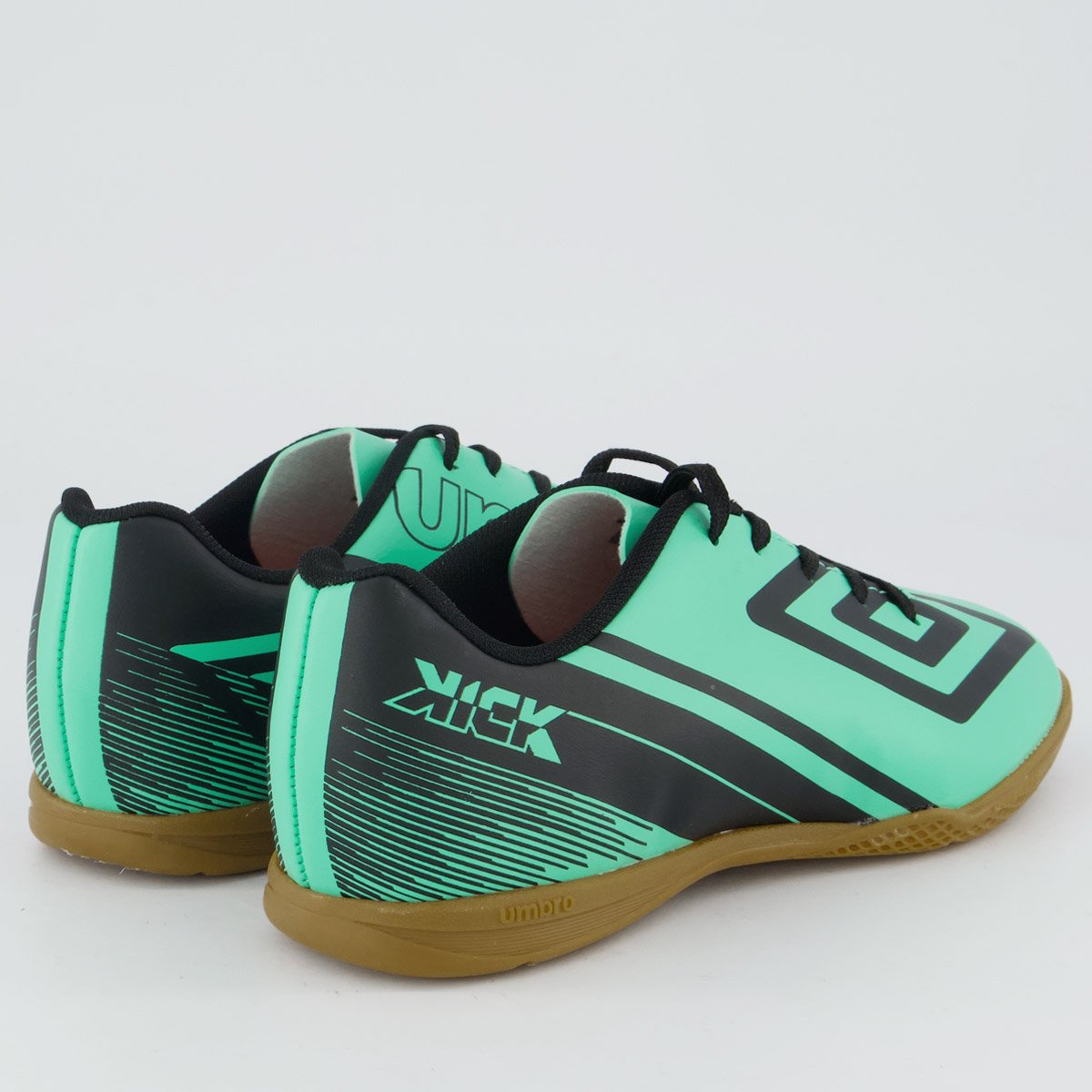Chuteira Umbro Kick Futsal Juvenil Verde e Preta Verde 3