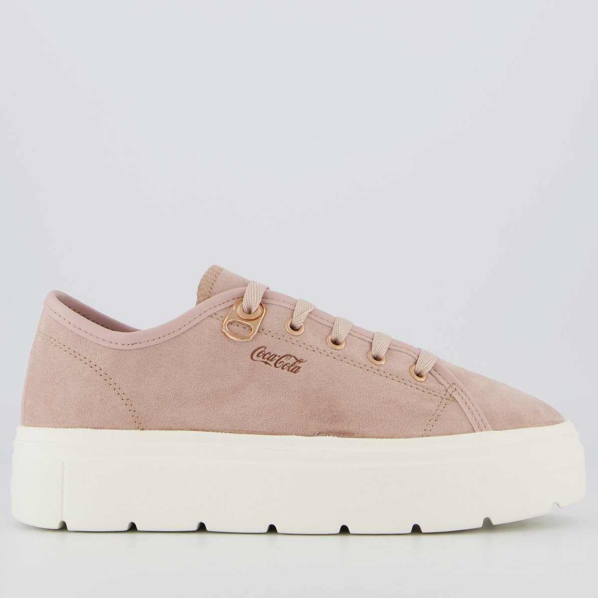 Tênis Coca Cola Harmony Class Suede Feminino Rosa
