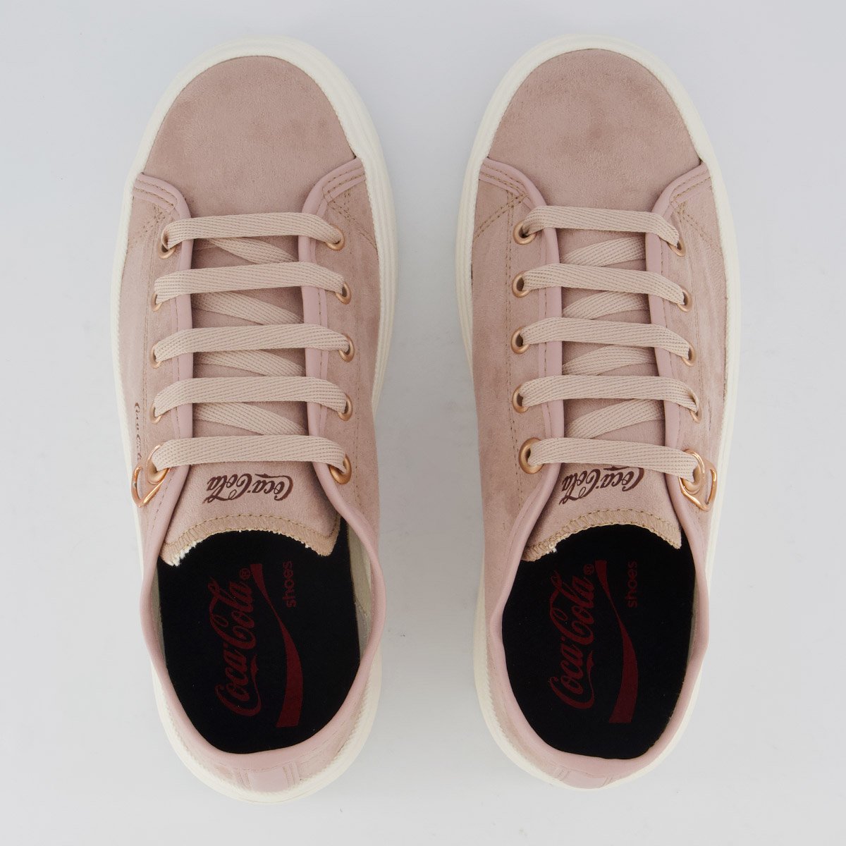 Tênis Coca Cola Harmony Class Suede Feminino Rosa Rosa 4