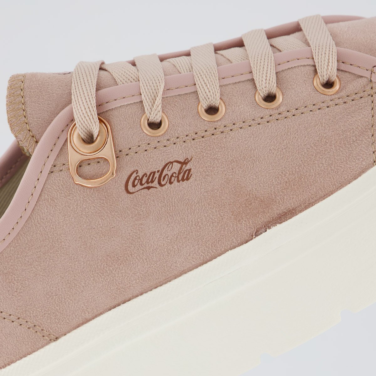 Tênis Coca Cola Harmony Class Suede Feminino Rosa Rosa 7