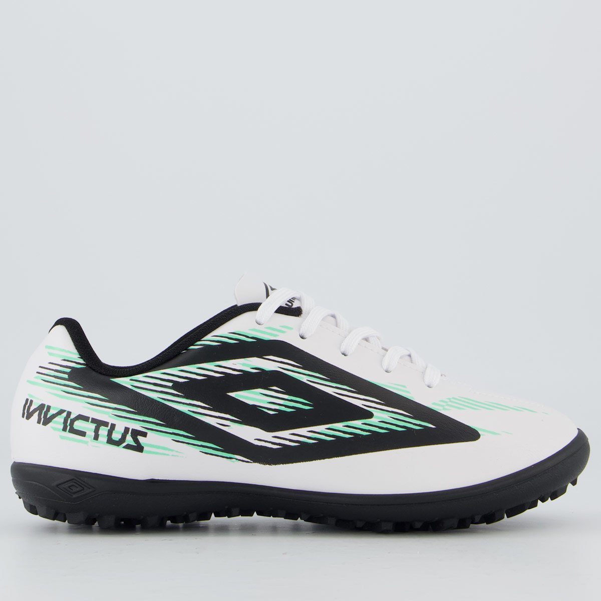 Chuteira Umbro Invictus Society Juvenil Branca e Preta