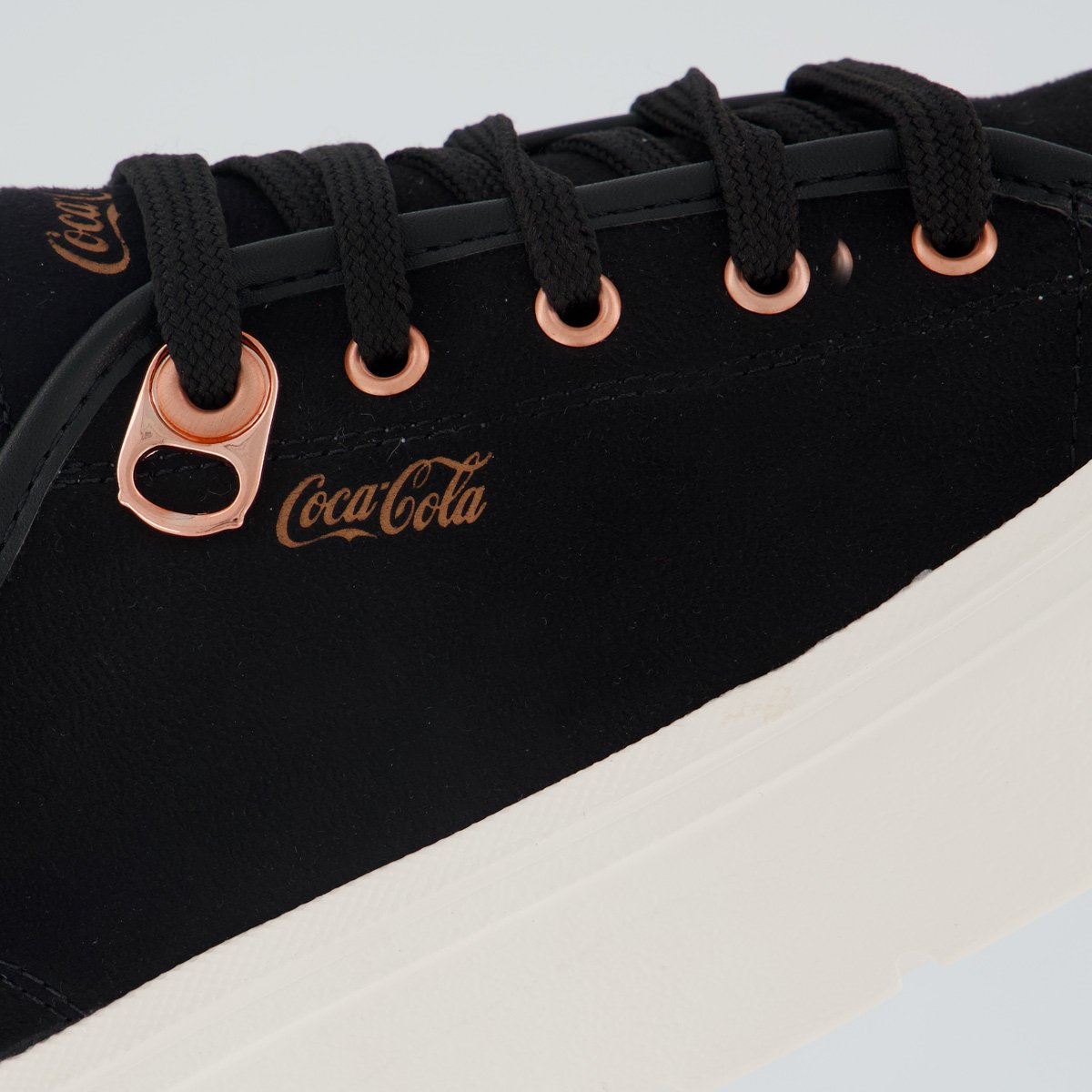 Tênis Coca Cola Harmony Class Suede Feminino Preto Preto 7