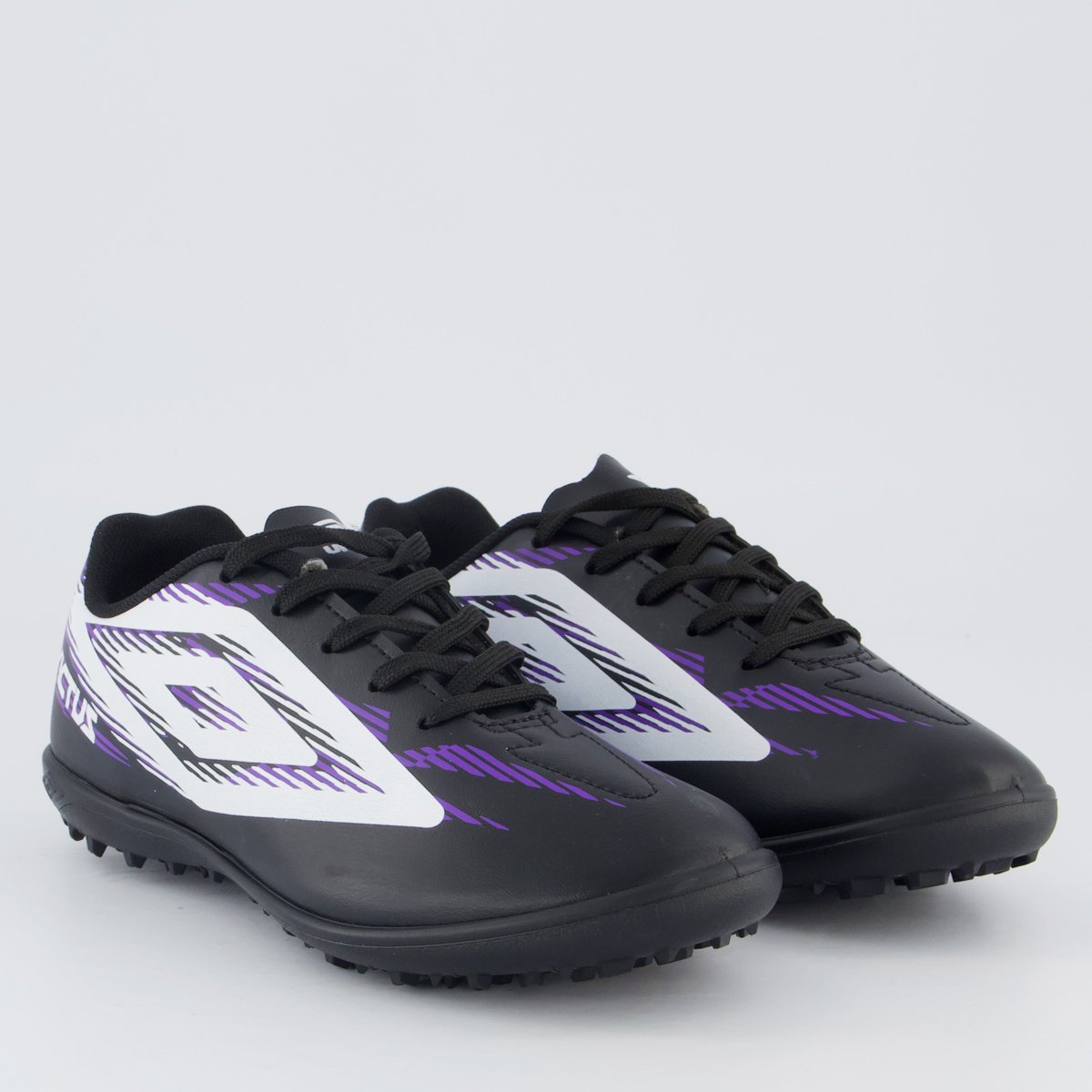 Chuteira Umbro Invictus Society Juvenil Roxa e Preta Preto/Roxo 2