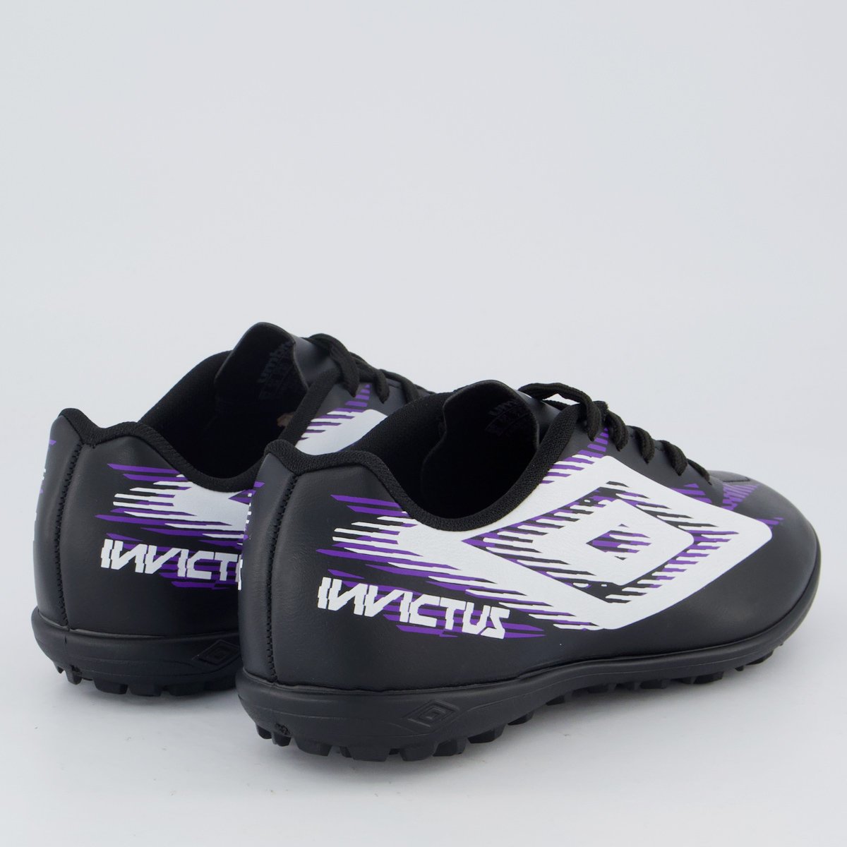 Chuteira Umbro Invictus Society Juvenil Roxa e Preta Preto/Roxo 3