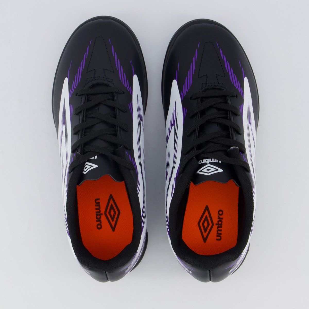 Chuteira Umbro Invictus Society Juvenil Roxa e Preta Preto/Roxo 4