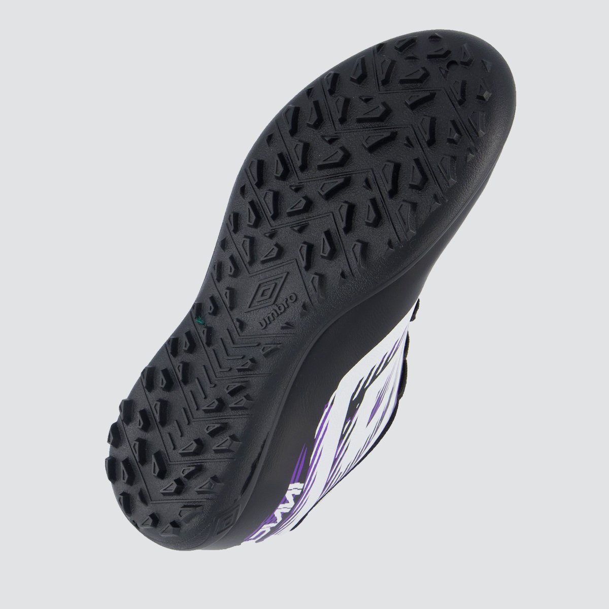 Chuteira Umbro Invictus Society Juvenil Roxa e Preta Preto/Roxo 5