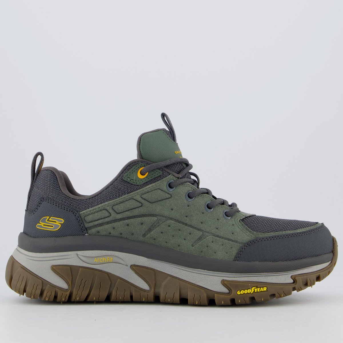 Tênis Skechers Road Walker Arch Fit Verde