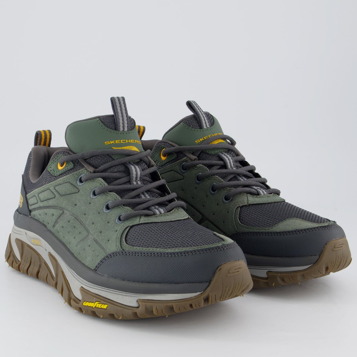 Tênis Skechers Road Walker Arch Fit Verde Verde 2