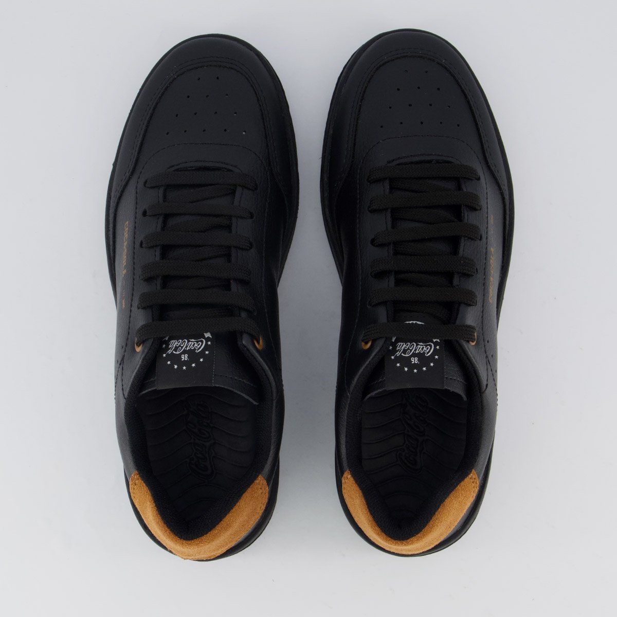 Tênis Coca Cola March Elegance Preto e Caramelo Preto 4