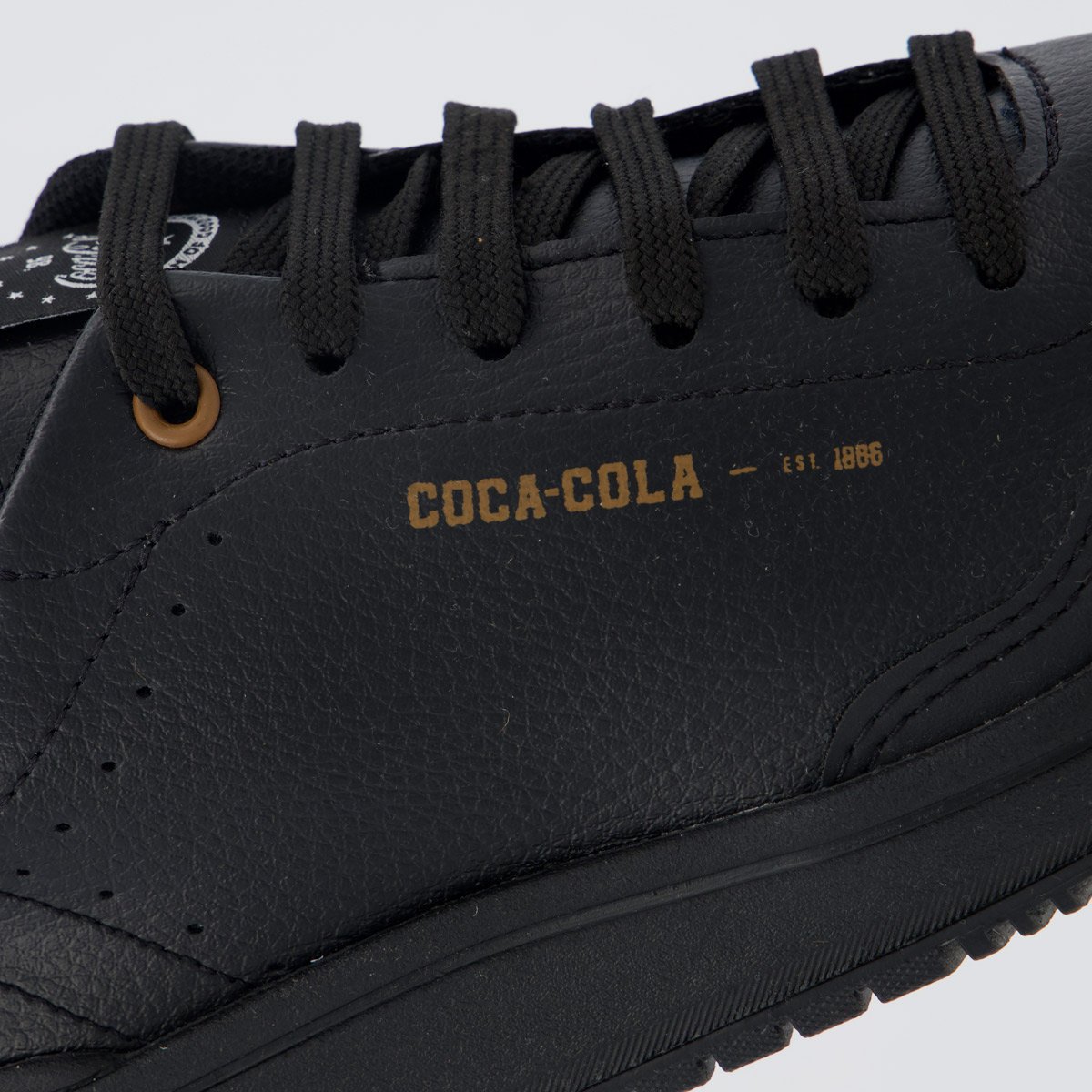 Tênis Coca Cola March Elegance Preto e Caramelo Preto 7