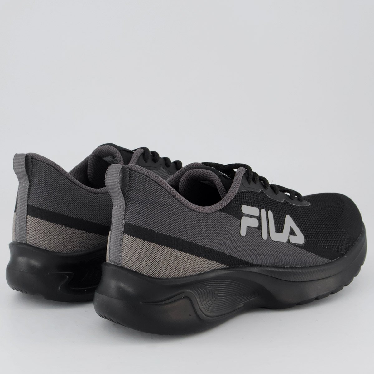 Tenis Fila Vector Preto e Cinza Preto 3