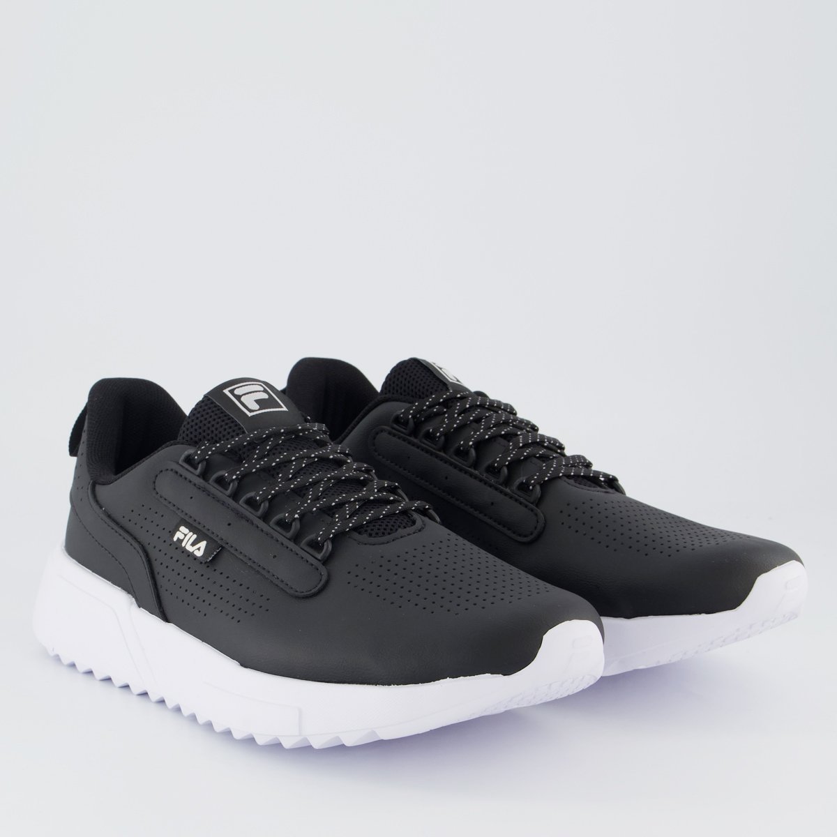 Tenis Fila Freestyle II Preto e Branco Preto 2