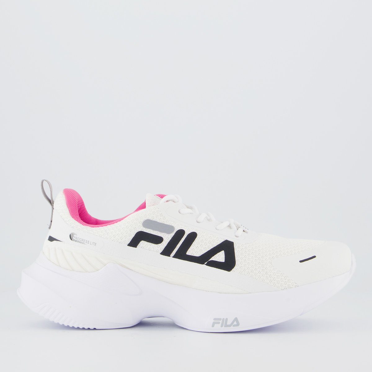 Tenis Fila Progress Lite Feminino Branco e Preto
