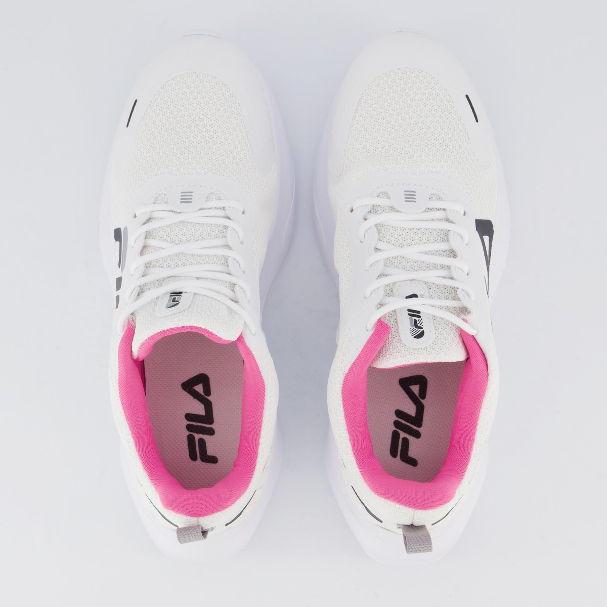 Tenis Fila Progress Lite Feminino Branco e Preto Branco 4