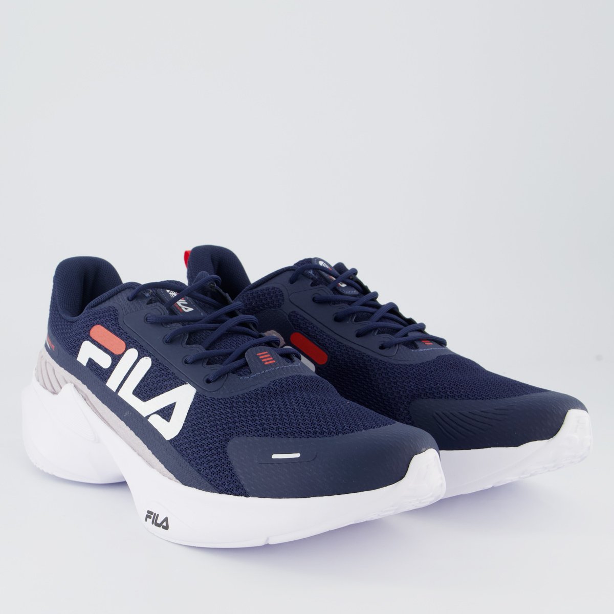 Tenis Fila Progress Lite Marinho e Branco Azul Marinho 2