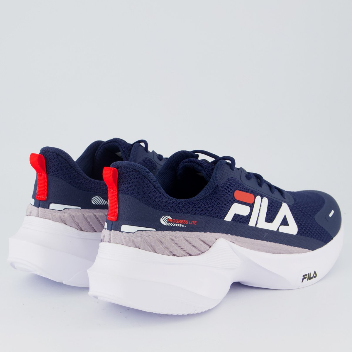 Tenis Fila Progress Lite Marinho e Branco Azul Marinho 3