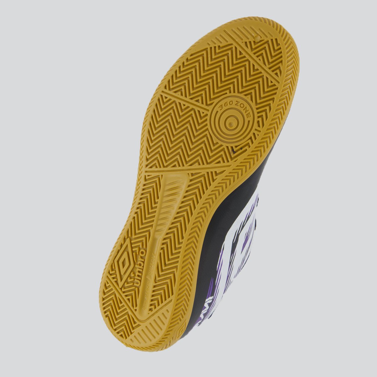 Chuteira Umbro Invictus Futsal Juvenil Preto e Roxo Preto 5