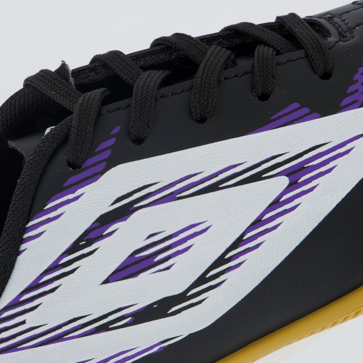 Chuteira Umbro Invictus Futsal Juvenil Preto e Roxo Preto 7