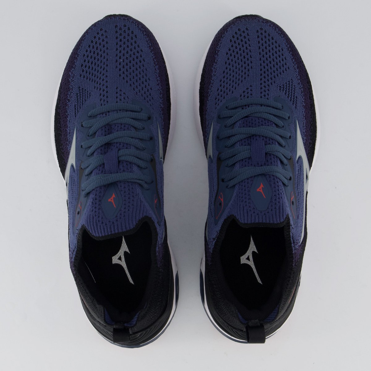 Tênis Mizuno Wave Mirai 8 Preto Preto/Azul 4