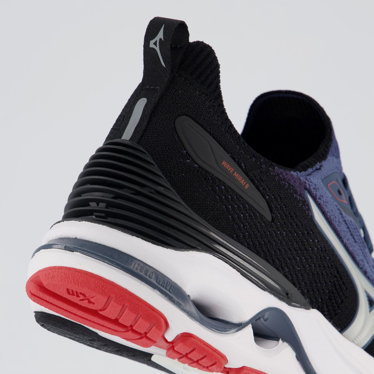 Tênis Mizuno Wave Mirai 8 Preto Preto/Azul 6