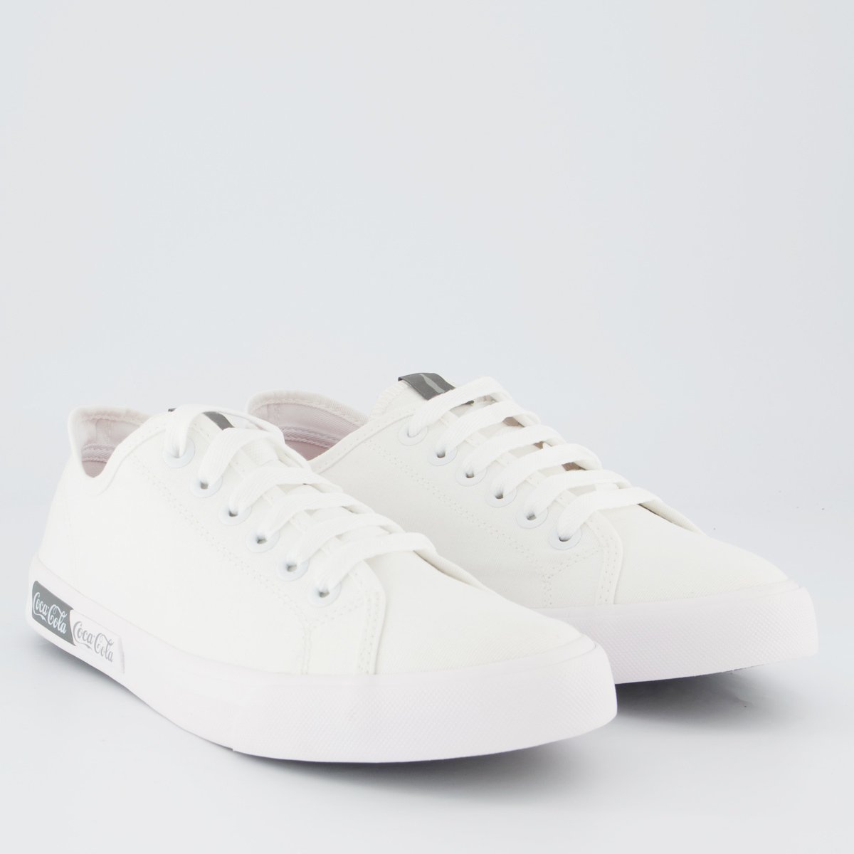 Tênis Coca Cola Blend Classic Branco e Grafite Branco 2