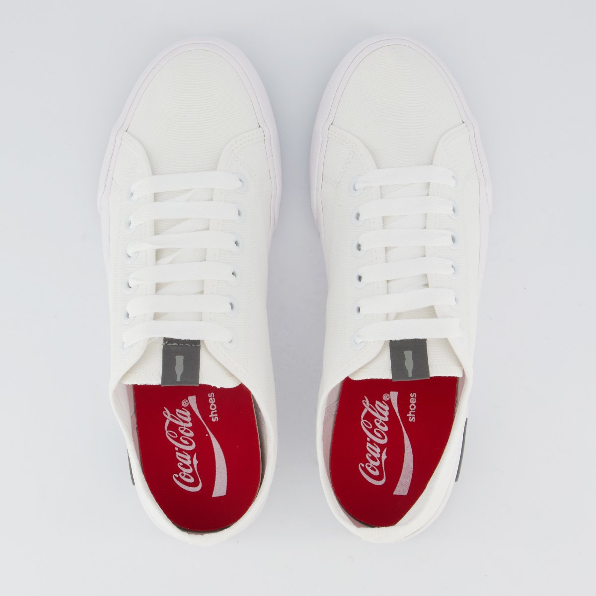 Tênis Coca Cola Blend Classic Branco e Grafite Branco 4