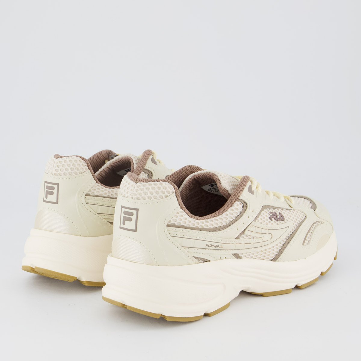 Tênis Fila Runner 2K Feminino Bege e Branco Bege 3