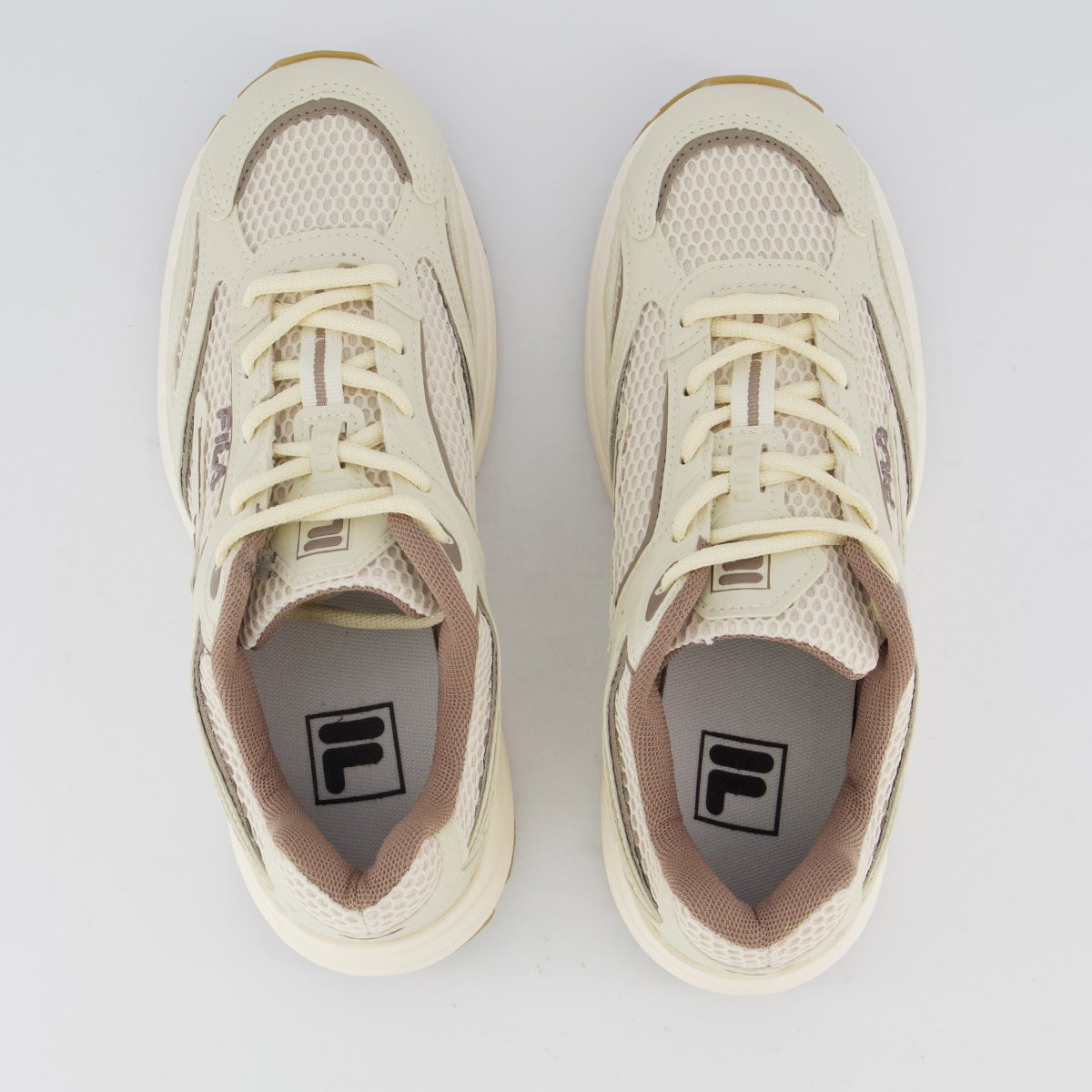 Tênis Fila Runner 2K Feminino Bege e Branco Bege 4