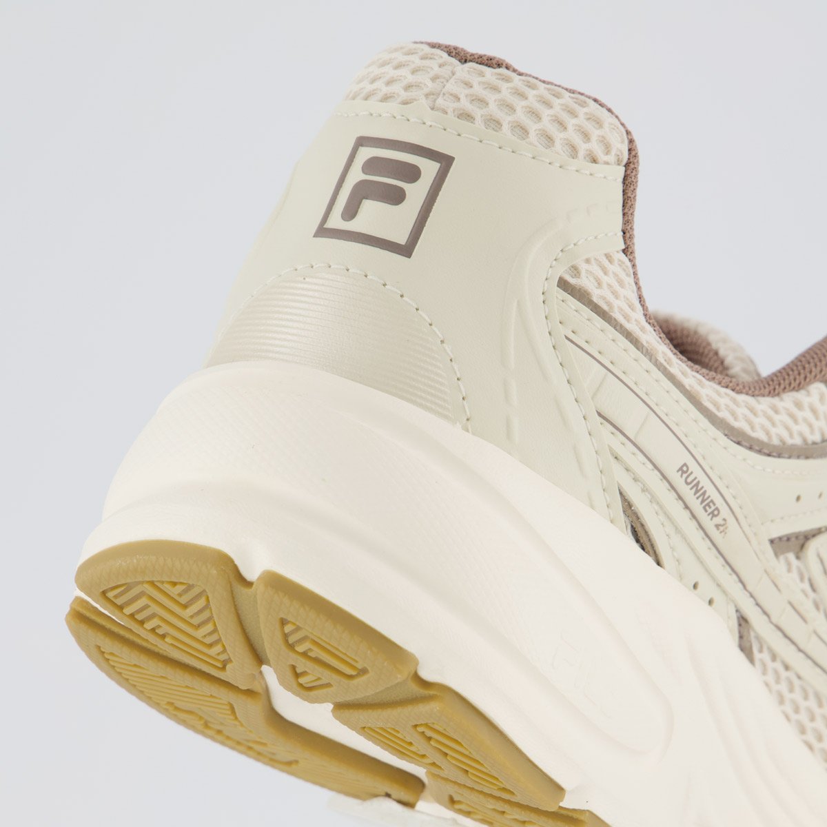 Tênis Fila Runner 2K Feminino Bege e Branco Bege 6