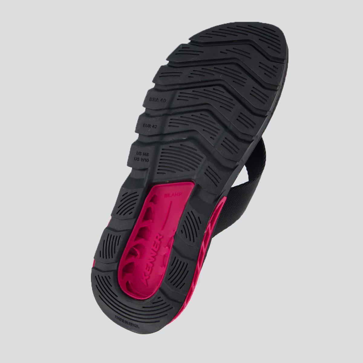 Chinelo Kenner Rakka L7nnon Preto e Rosa Preto/Rosa 5