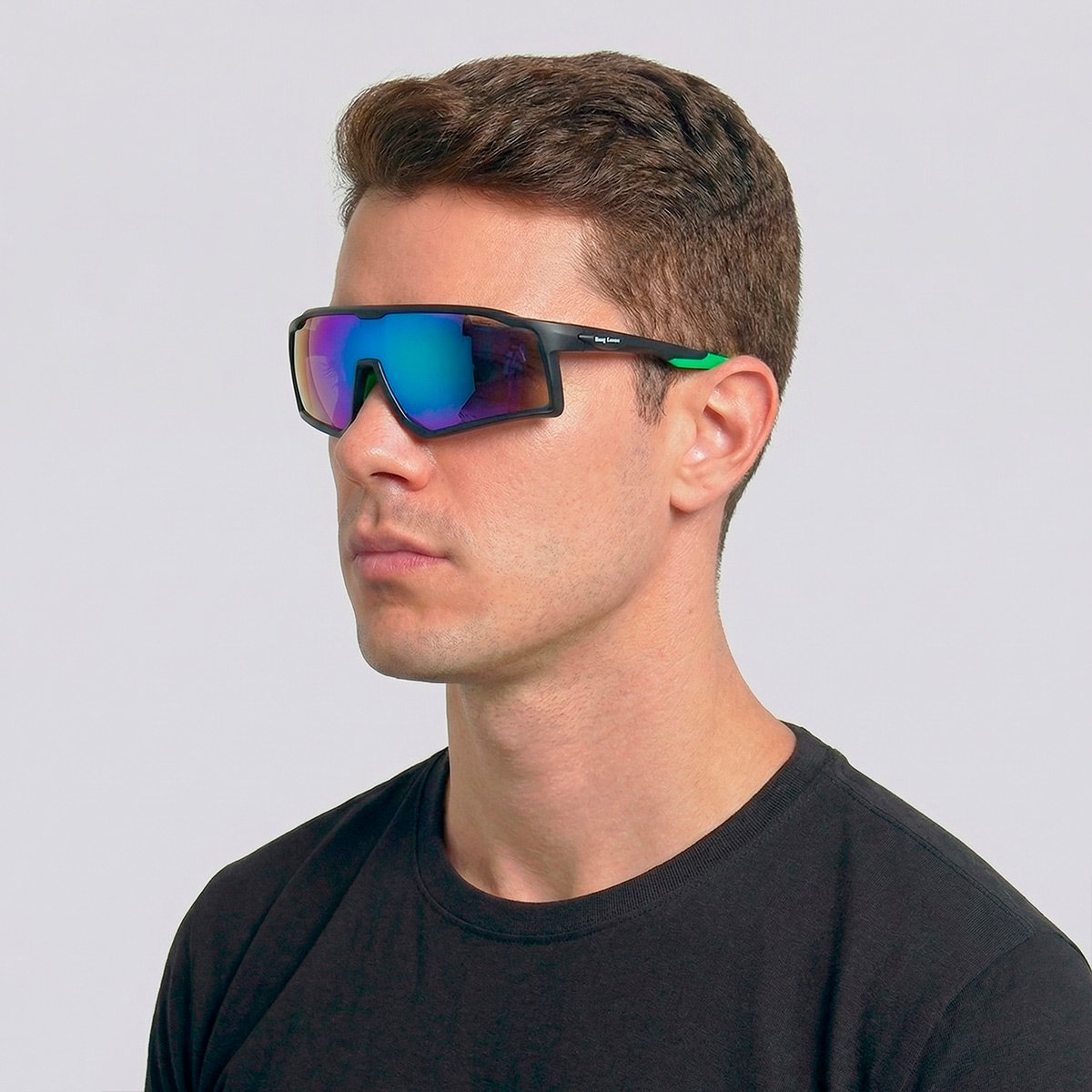 Óculos de Sol Hang Loose Sport C7 Preto e Verde Preto 4