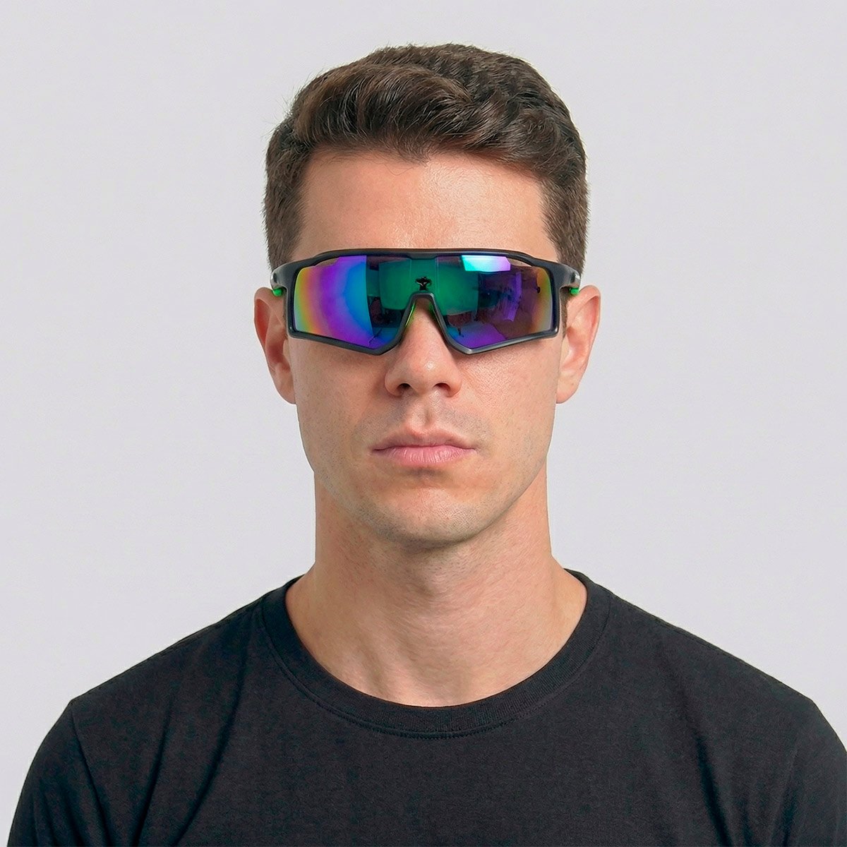 Óculos de Sol Hang Loose Sport C7 Preto e Verde Preto 5