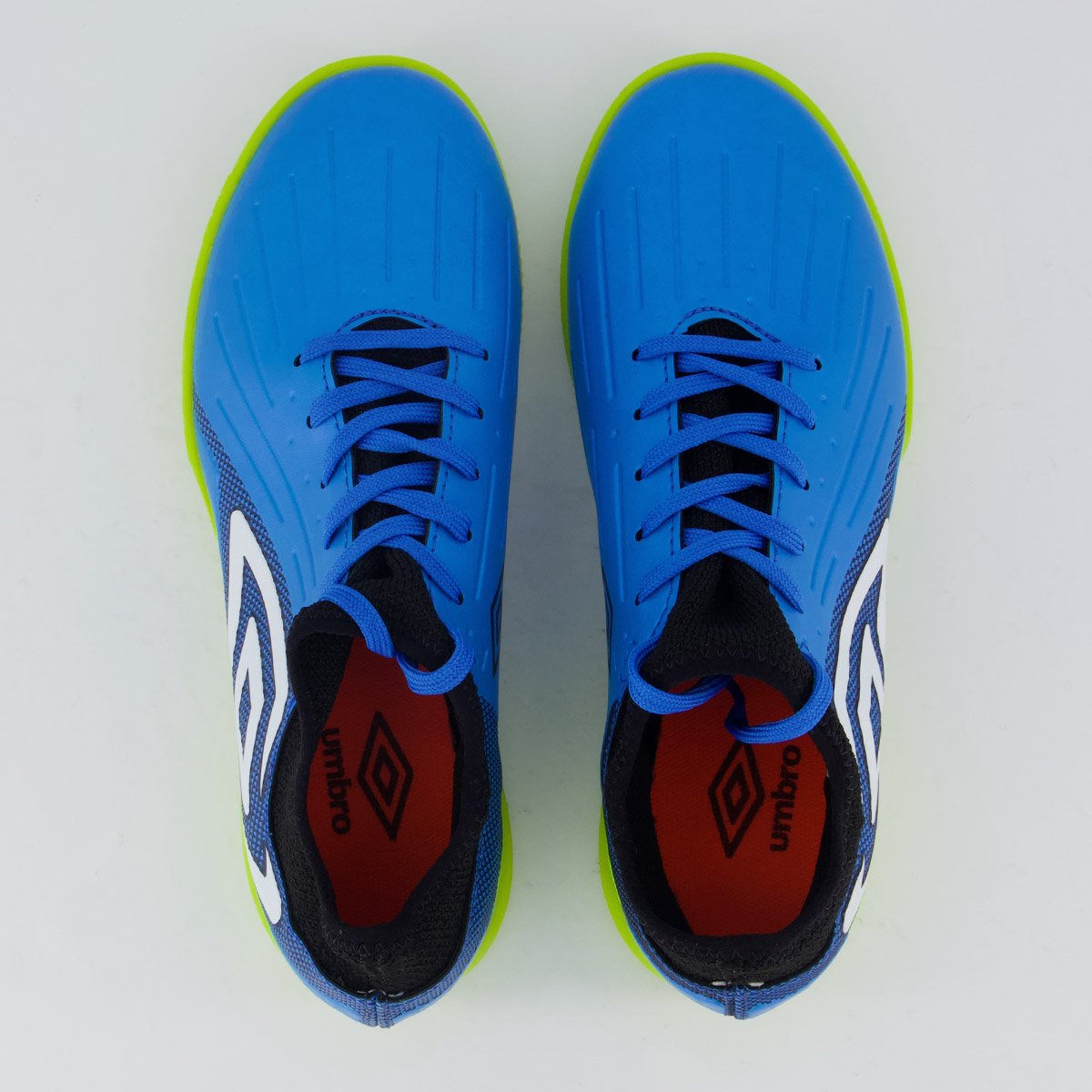 Chuteira Umbro Ux Futsal Juvenil Marinho e Verde Azul 4