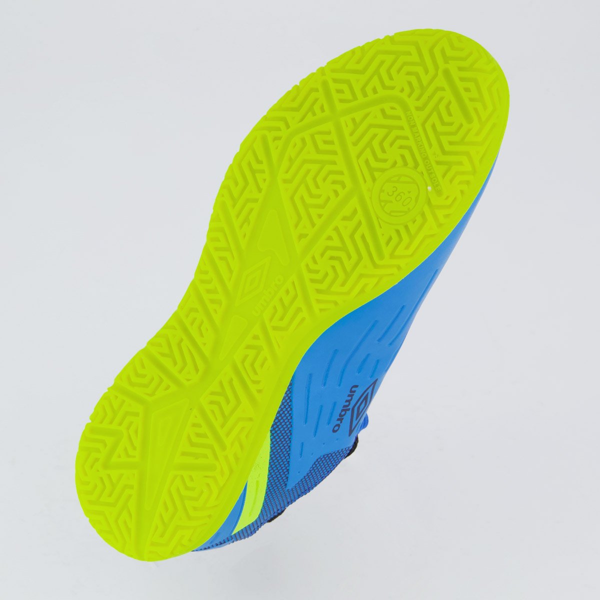 Chuteira Umbro Ux Futsal Juvenil Marinho e Verde Azul 5